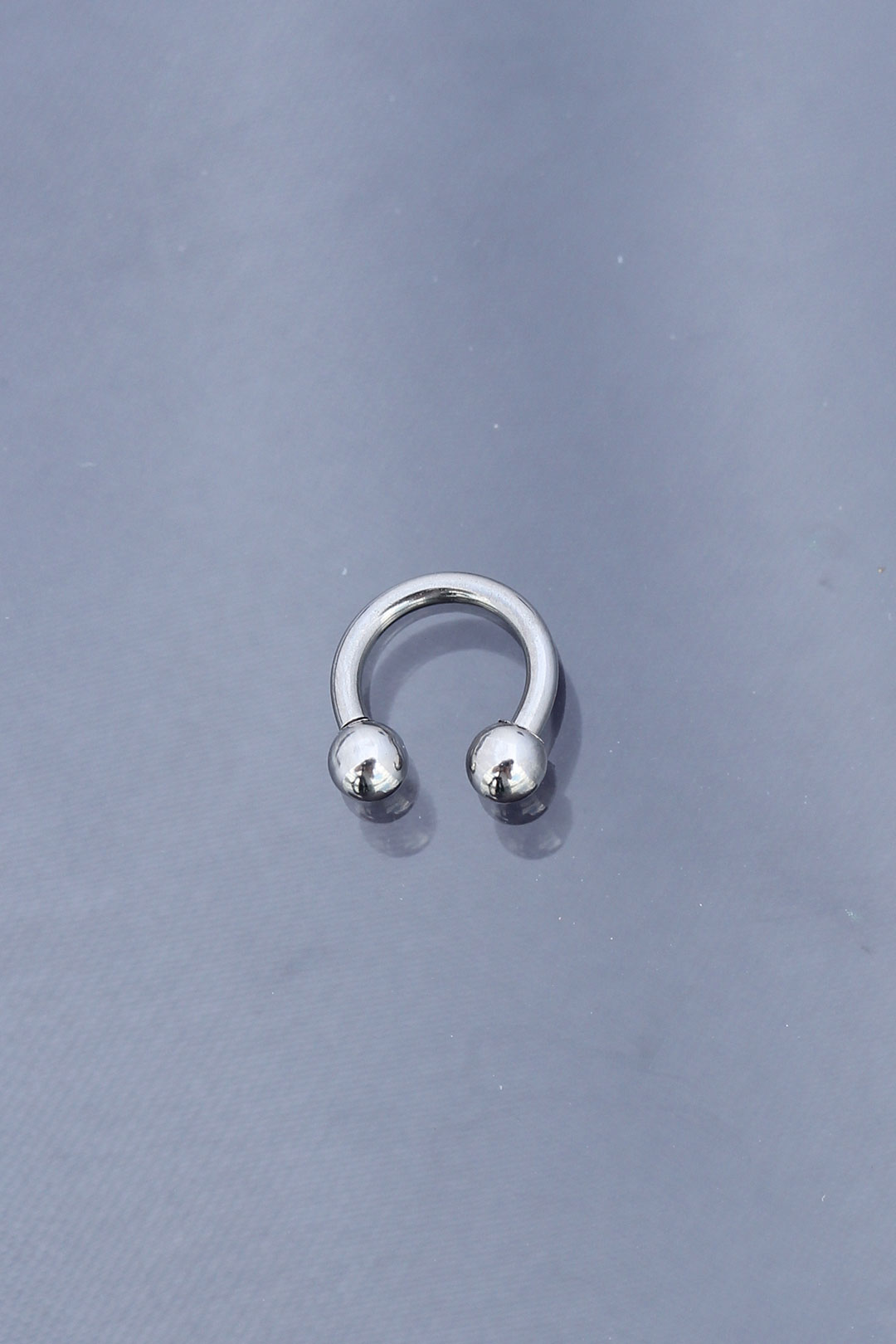 Silver Renk Yarım Halka 316L Cerrahi Çelik Piercing