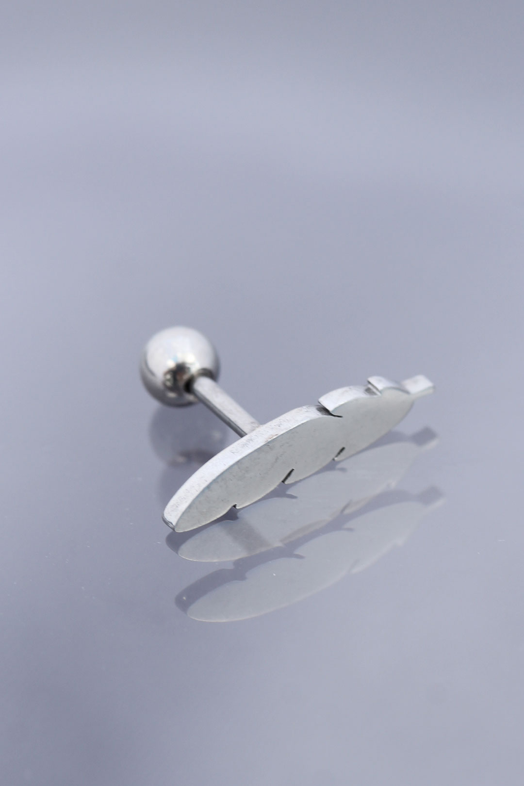 Yaprak Model 316L Cerrahi Çelik Piercing