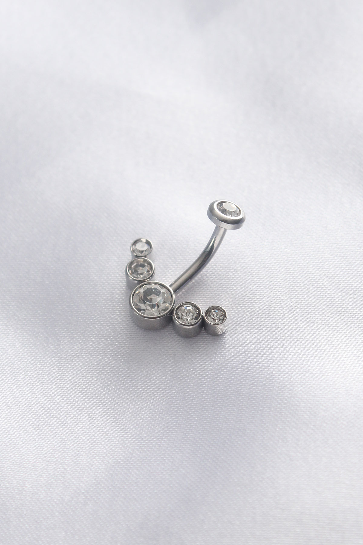 316L Cerrahi Çelik Zirkon Taşlı Göbek Piercing 316L Cerrahi Çelik Zirkon Taşlı Göbek Piercing