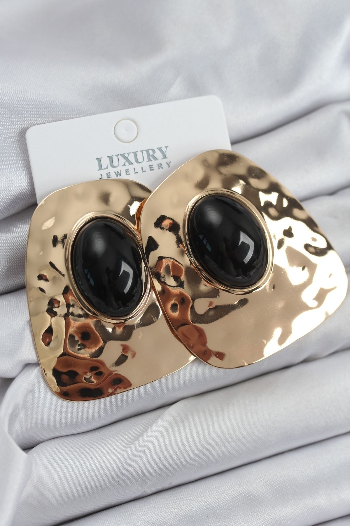 Pirinç Gold Renk Vintage Kadın Küpe