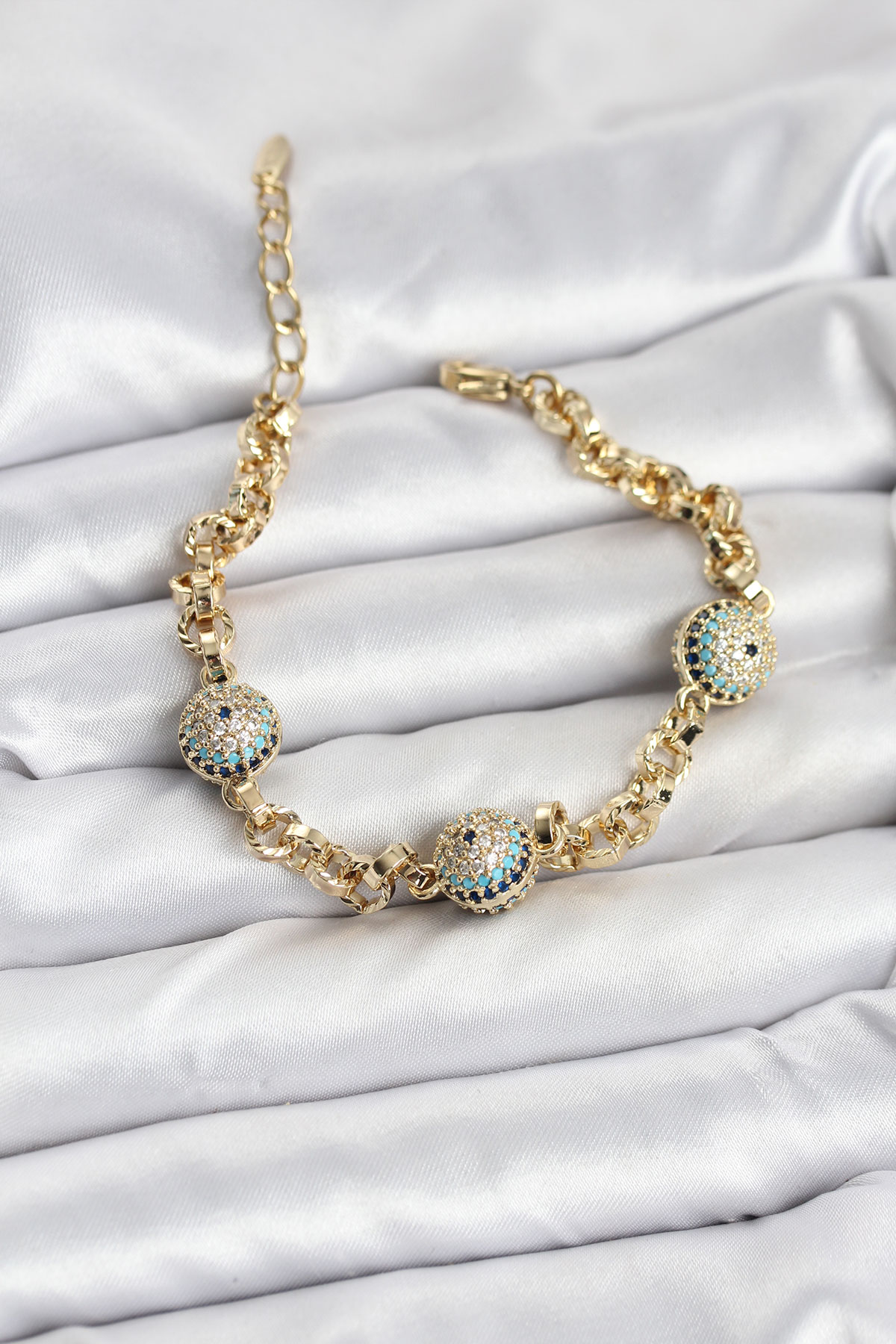 Xuping VIP Nazarlı Gold Renk Bileklik