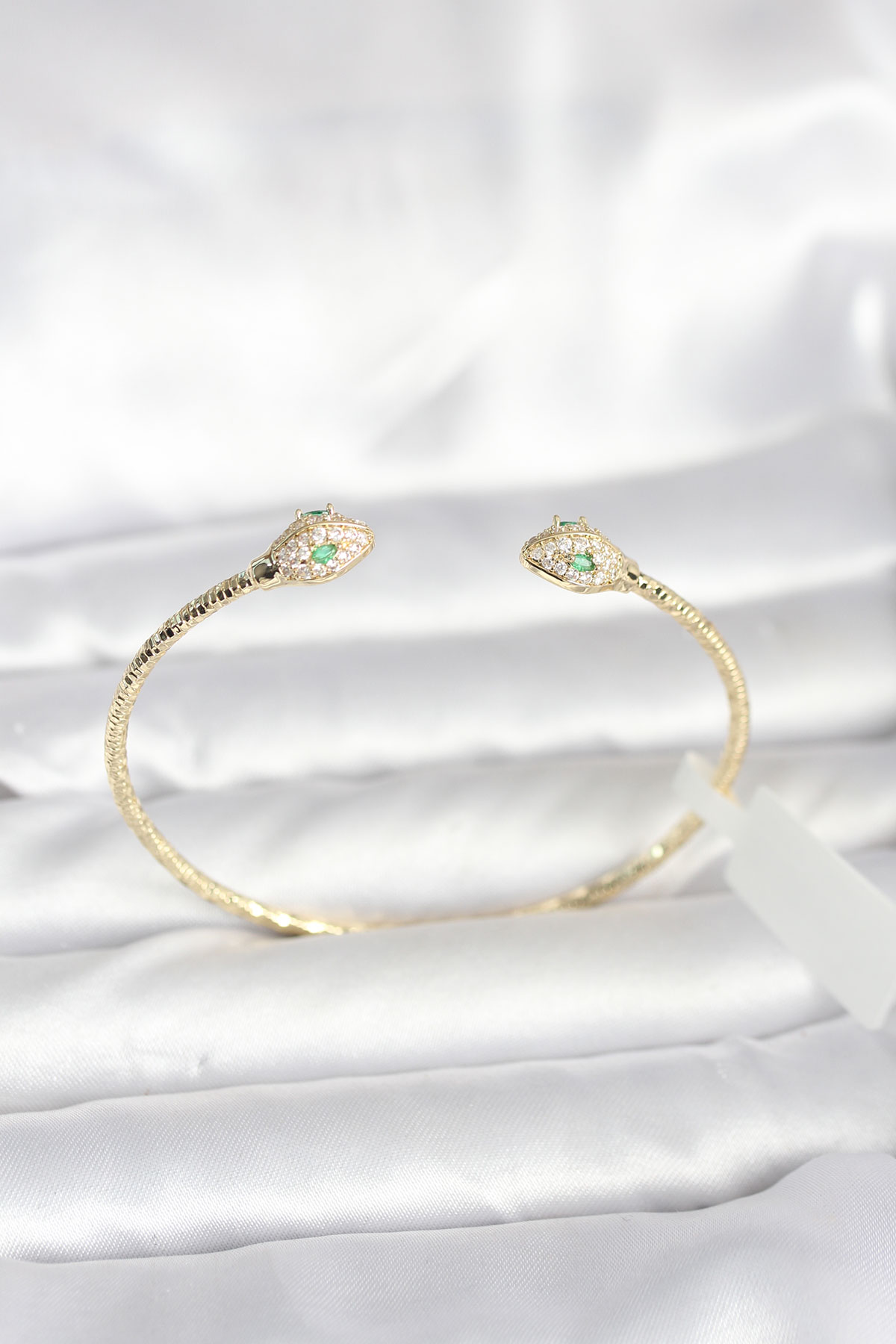 Pirinç Gold Renk Yılan Model Bileklik