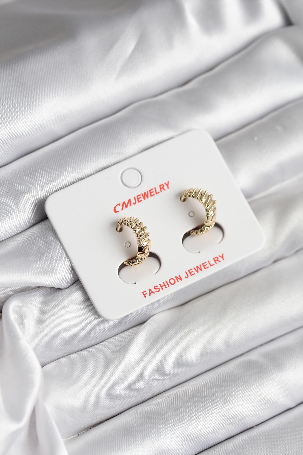 14K Gold Renk Kaplama CM Kadın Küpe