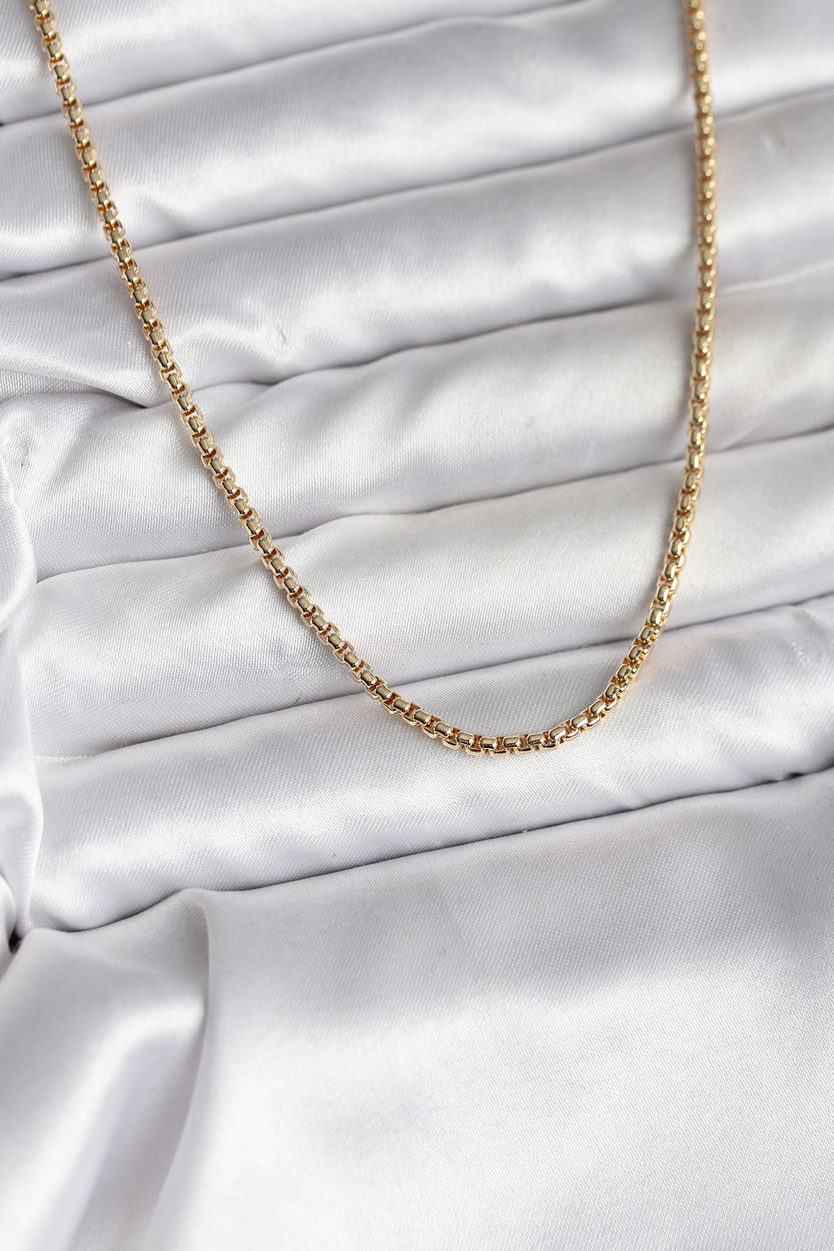 14K Gold Renk Kaplama Zincir Model CM Kadın Kolye