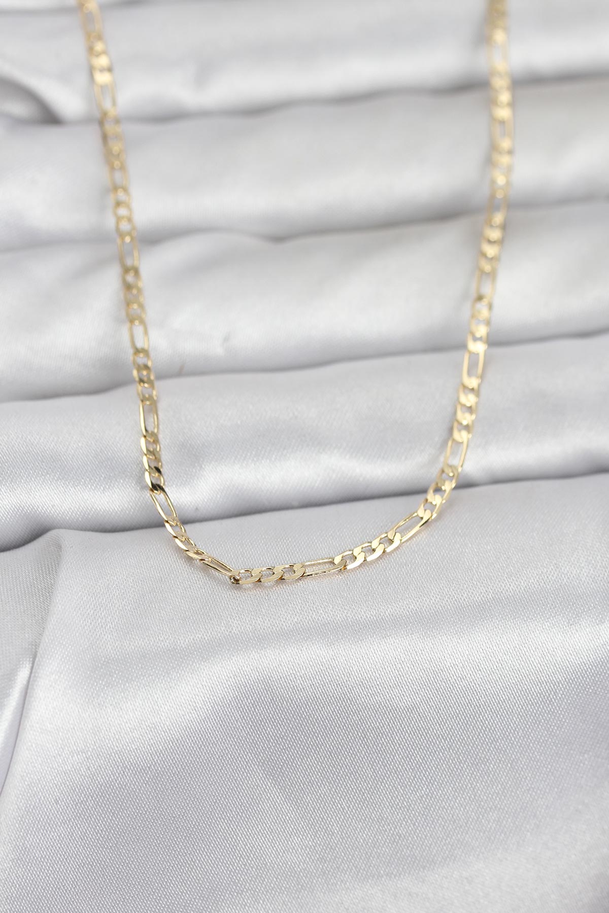 CM 14K Gold Renk İnce Kuşgözü Zincir Model 60 cm Kadın Kolye