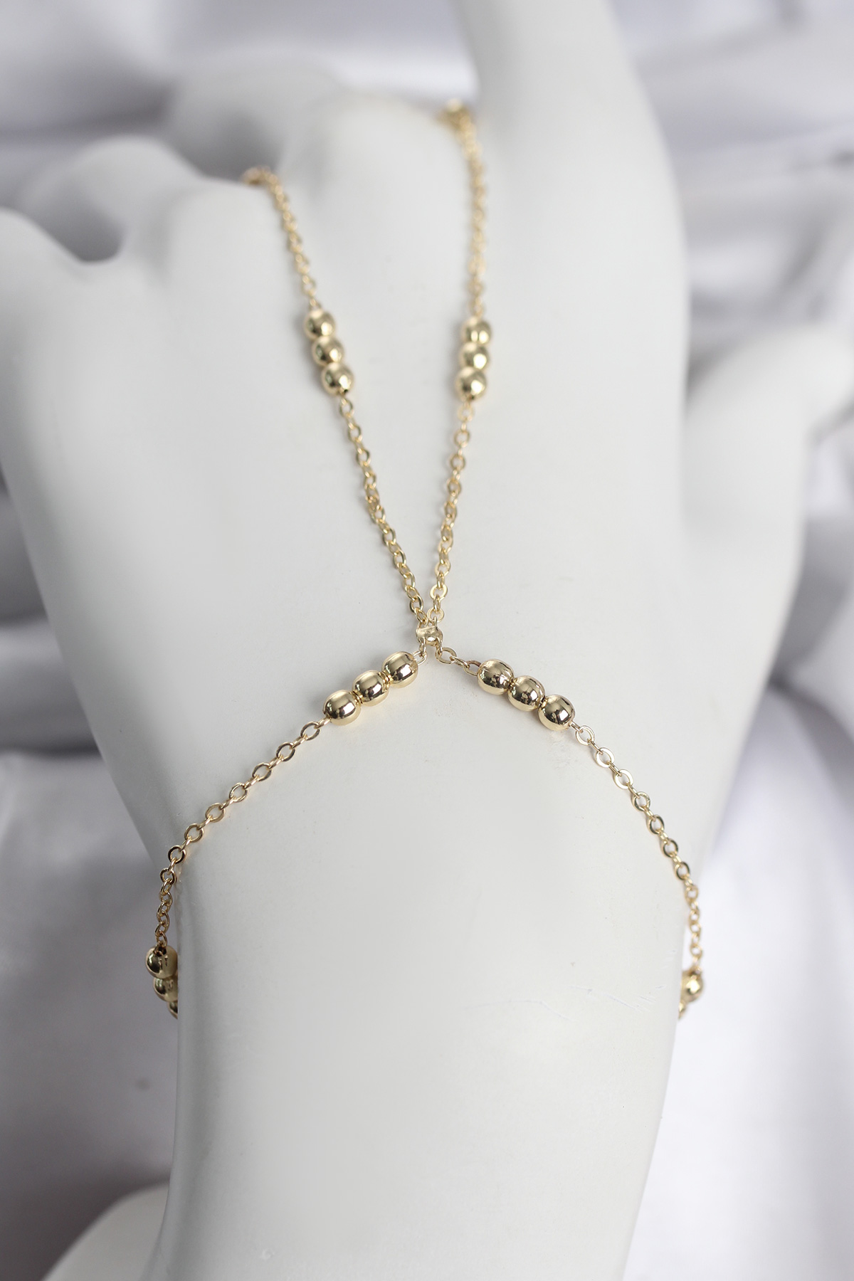 316L Çelik Top Zincirli Gold Renk Kadın Şahmeran