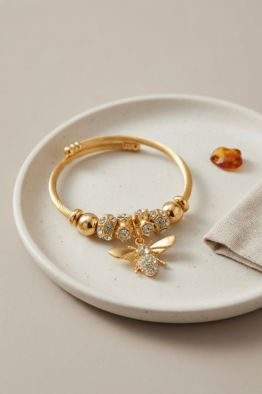 Bee Model Charmed Bracelet